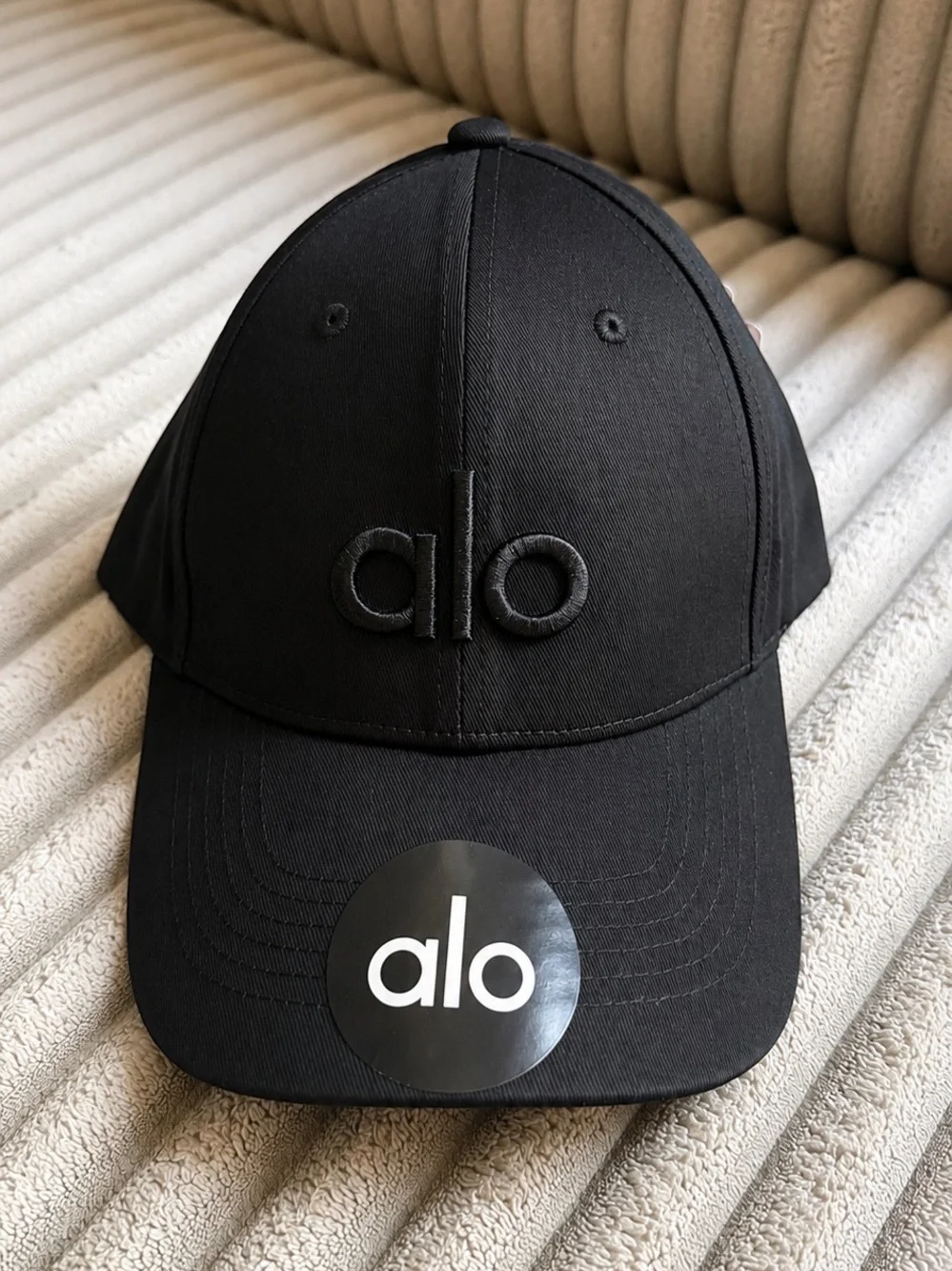 Alo Yoga Black Adjustable Baseball Cap | Unisex | Brand New with Tags